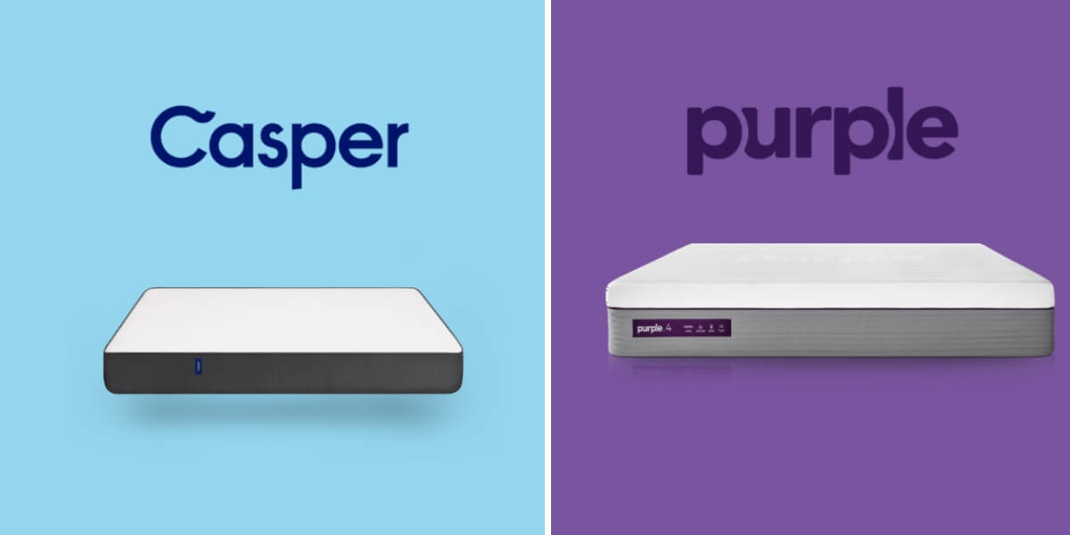 Purple vs. Casper - Mattress Brand Comparison | Themattressreviews.com.